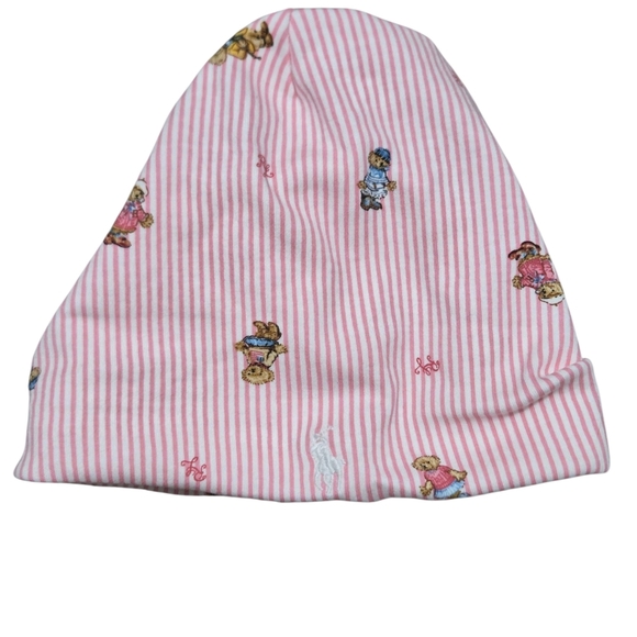 Ralph Lauren 3-9 Month Baby Girl Bear Hat - Picture 3 of 4